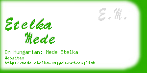 etelka mede business card